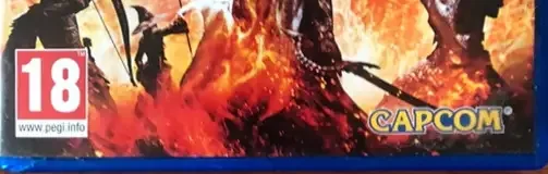 Dragon's Dogma: Dark Arisen, the PEGI square on its front