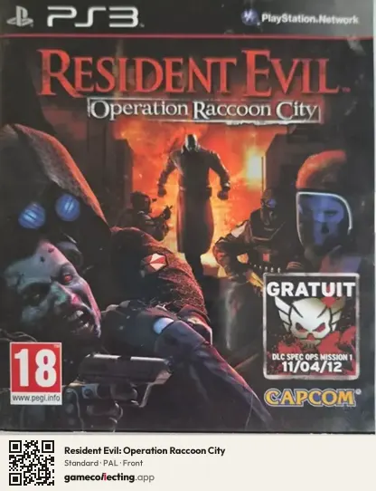 Resident Evil: Operation Raccoon City PlayStation 3, PAL box front