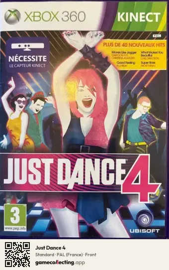 Just Dance 4 Xbox 360, France box front