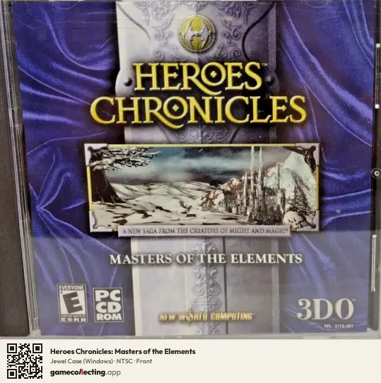 Heroes Chronicles: Masters of the Elements Computer, NTSC box front