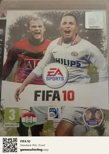 FIFA 10 PlayStation 3, PAL box front