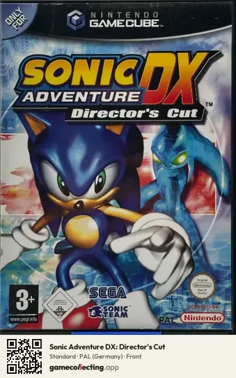 Sonic Adventure DX: Director's Cut Nintendo GameCube, Germany box front