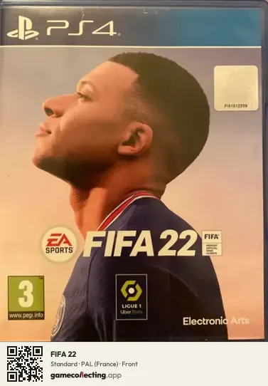 FIFA 22 PlayStation 4, France box front