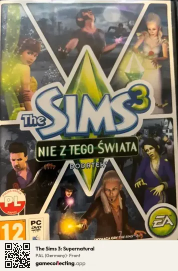 The Sims 3: Supernatural Computer, Germany box front