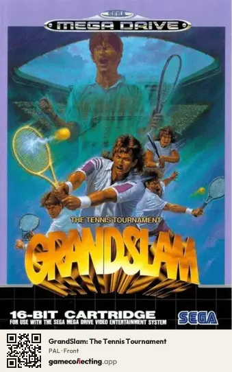 GrandSlam: The Tennis Tournament Sega Mega Drive / Genesis, PAL box front
