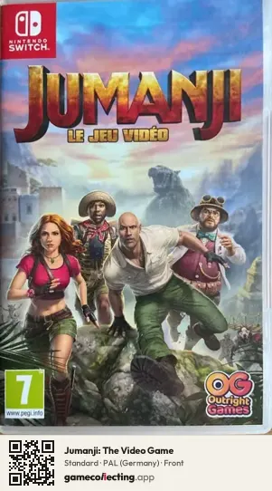 Jumanji: The Video Game Nintendo Switch, Germany box front