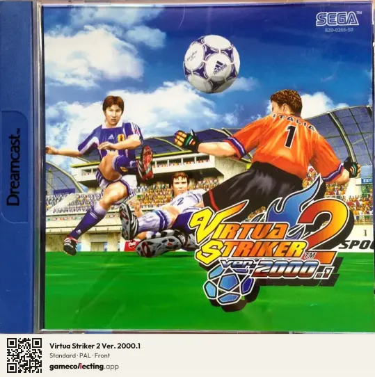 Virtua Striker 2 Ver. 2000.1 Sega Dreamcast, PAL box front