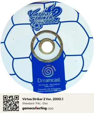 Virtua Striker 2 Ver. 2000.1 Sega Dreamcast, PAL disc