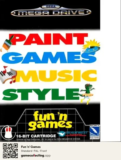 Fun 'n' Games Sega Mega Drive / Genesis, PAL box front