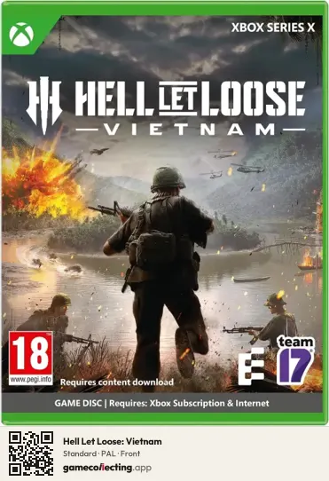 Hell Let Loose: Vietnam Xbox Series X, PAL box front
