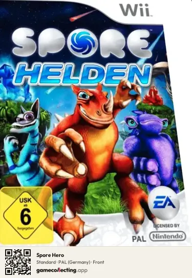 Spore Hero Nintendo Wii, Germany box front