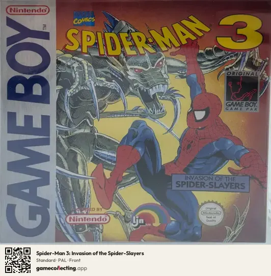 Spider-Man 3: Invasion of the Spider-Slayers Game Boy, PAL box front
