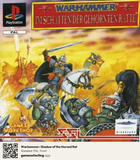 Warhammer: Shadow of the Horned Rat PlayStation, PAL box front