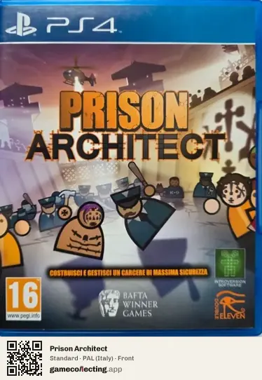 Prison Architect PlayStation 4, Italy box front