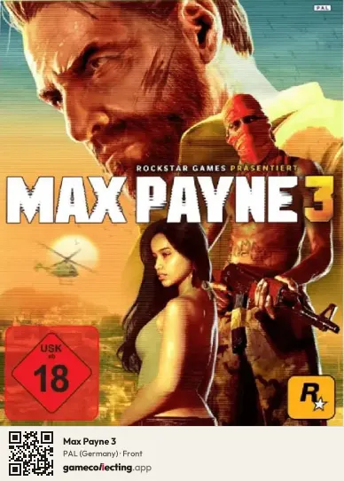 Max Payne 3 Xbox 360, Germany box front