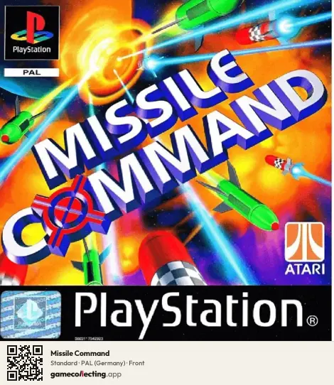 Missile Command PlayStation, Germany box front