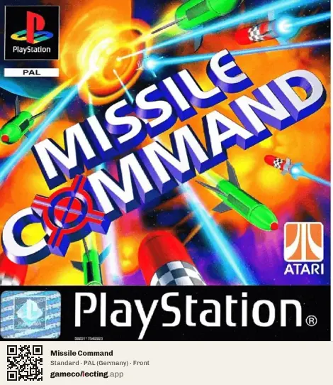 Missile Command PlayStation, Germany box front