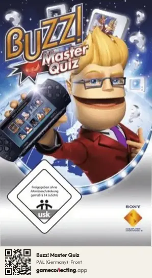 Buzz! Master Quiz PlayStation Portable, Germany box front