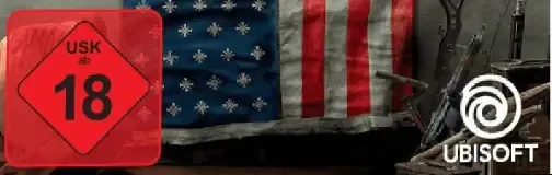 Far Cry 5, the USK square on its front
