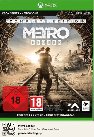 Metro Exodus Xbox Series X, Germany box front