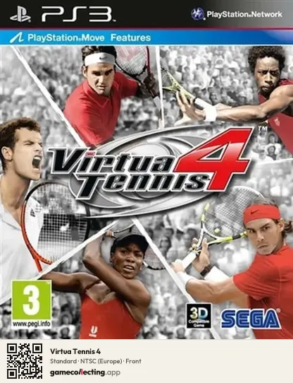 Virtua Tennis 4 PlayStation 3, Europe box front