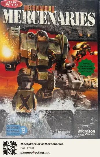 MechWarrior 4: Mercenaries Computer, PAL box front