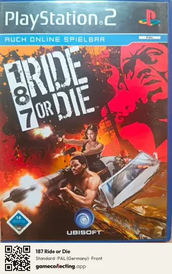 187 Ride or Die PlayStation 2, Germany box front