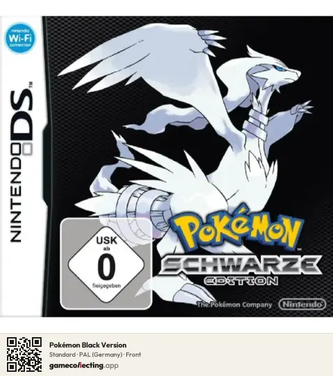 Pokémon Black Version Nintendo DS, Germany box front