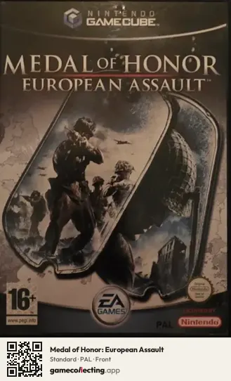 Medal of Honor: European Assault Nintendo GameCube, PAL box front