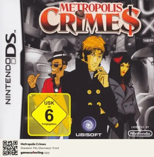 Metropolis Crimes Nintendo DS, Germany box front