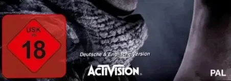 Call of Duty: Ghosts, the USK square on its front