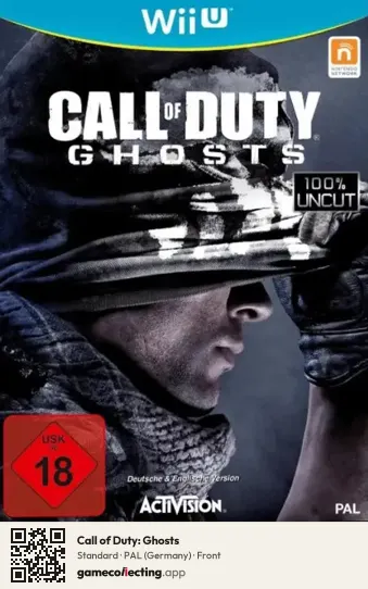 Call of Duty: Ghosts Nintendo Wii U, Germany box front