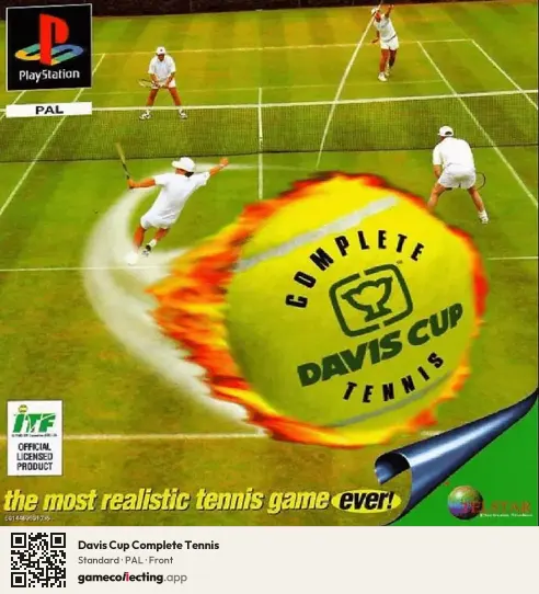 Davis Cup Complete Tennis PlayStation, PAL box front