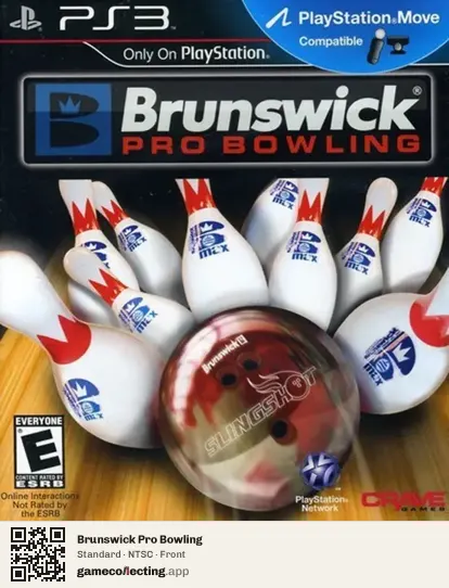 Brunswick Pro Bowling PlayStation 3, NTSC box front