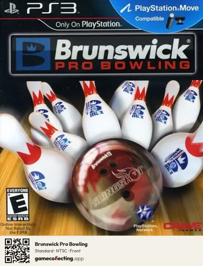 Brunswick Pro Bowling PlayStation 3, NTSC box front