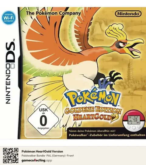 Pokémon HeartGold Version Nintendo DS, Germany box front