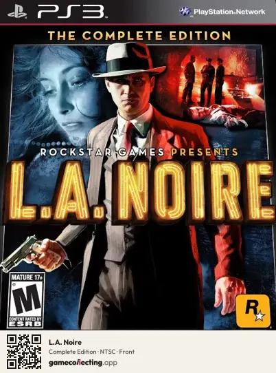 L.A. Noire PlayStation 3, NTSC box front