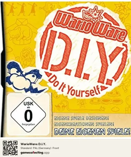 WarioWare: D.I.Y. Nintendo DS, Germany box front