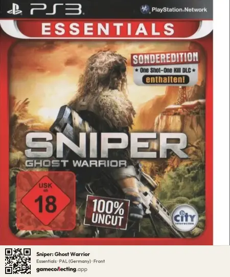Sniper: Ghost Warrior PlayStation 3, Germany box front