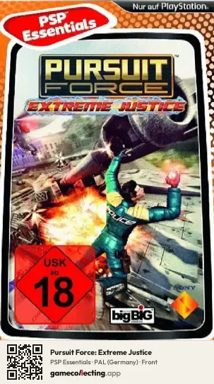 Pursuit Force: Extreme Justice PlayStation Portable, Germany box front