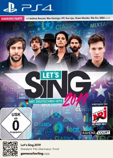 Let's Sing 2019 PlayStation 4, Germany box front