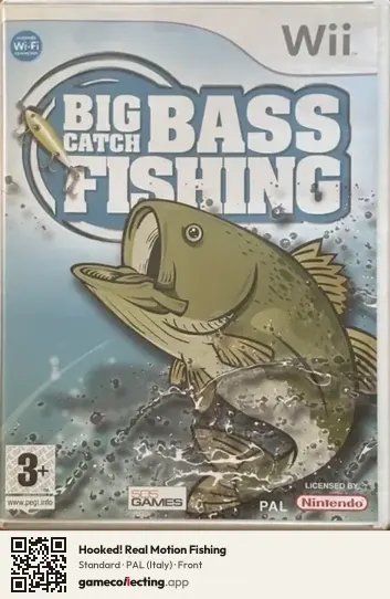 Hooked! Real Motion Fishing Nintendo Wii, Italy box front