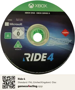 Ride 4 Xbox One, PAL disc
