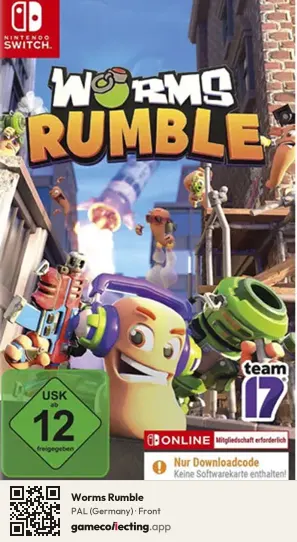Worms Rumble Nintendo Switch, Germany box front