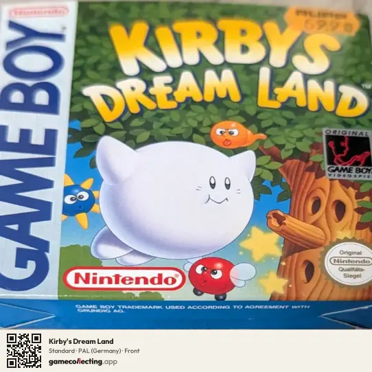 Kirby's Dream Land Game Boy, Germany box front