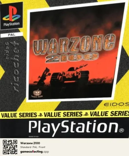 Warzone 2100 PlayStation, PAL box front