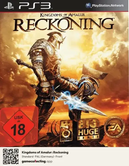 Kingdoms of Amalur: Reckoning PlayStation 3, Germany box front