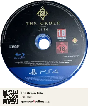 The Order: 1886 PlayStation 4, PAL disc