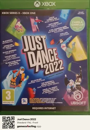 Just Dance 2022 Xbox Series X, PAL box front