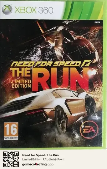 Need for Speed: The Run Xbox 360, Italy box front